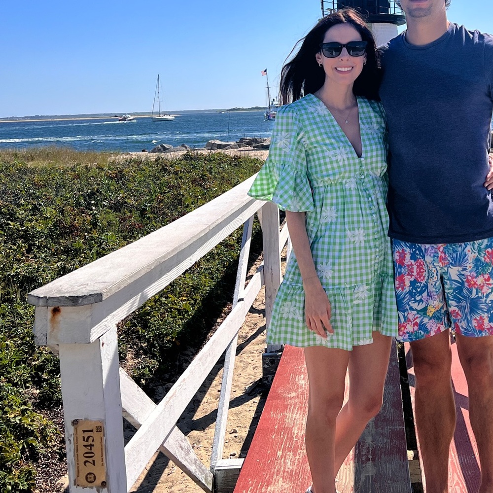 SABO Green Gingham Floral Dress - Picture 2 of 4